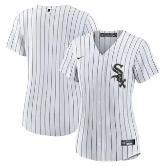 womens nike white chicago white sox home blank replica jers